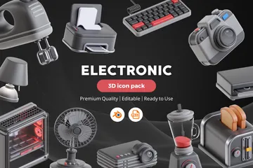 Elektronisch 3D Icon Pack