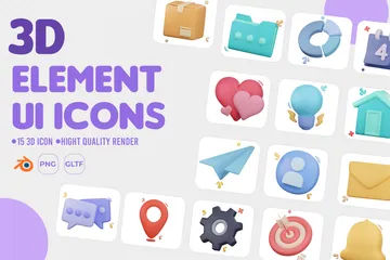 Element Ui 3D Icon Pack