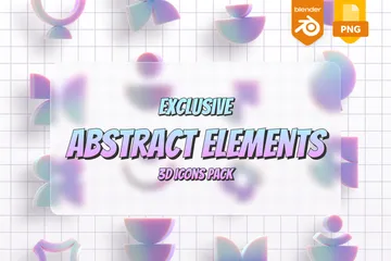 Elementos abstractos Paquete de Icon 3D