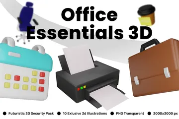 Esenciales de oficina Paquete de Icon 3D