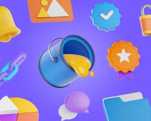 Elementos da IU Pacote de Icon 3D