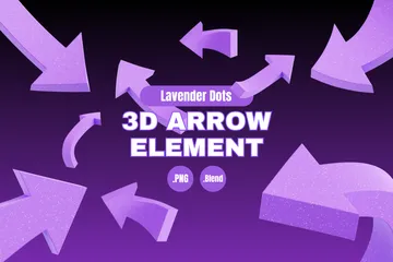 Éléments de flèche Pack 3D Icon