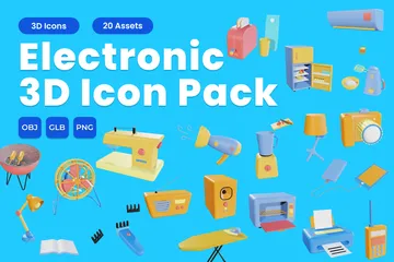Eletrônico Pacote de Icon 3D