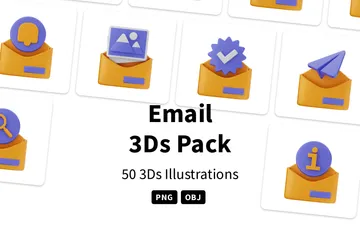 Email 3D Icon Pack