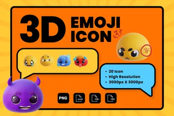 Emoji 3D Icon Pack