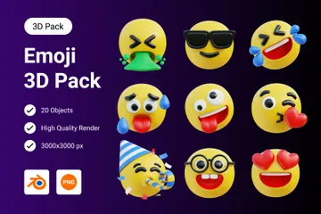 Emojis Paquete de Icon 3D