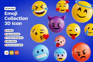 Collection d'émojis Pack 3D Icon