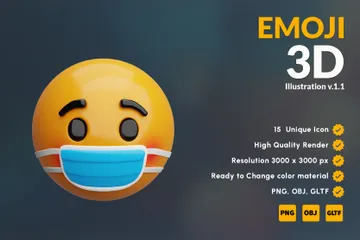 Emoji V.1.1 3D Icon Pack