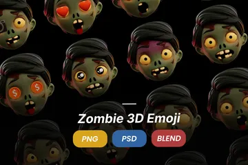 Emoji zombi Paquete de Icon 3D