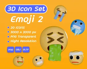 Emoji2 Paquete de Icon 3D