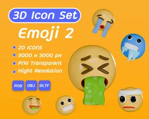 이모티콘2 3D Icon 팩