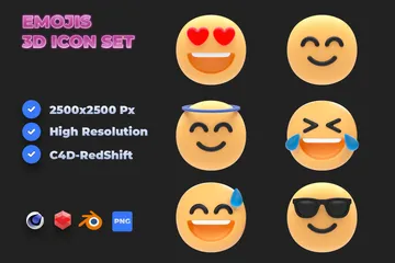 Emojis Paquete de Icon 3D