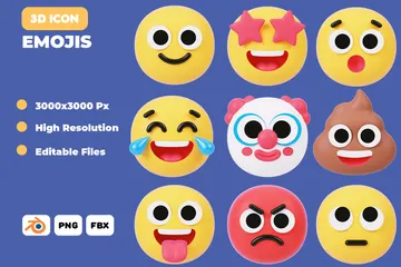 Emojis 3D Icon Pack