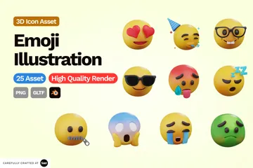 Emojis 3D Icon Pack