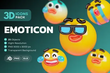 Emoticon 3D Icon Pack