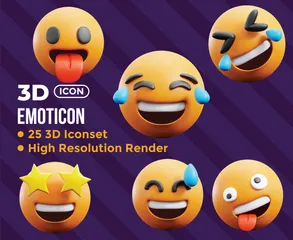 Emoticon Pacote de Icon 3D