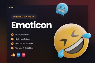 Emoticon 3D Icon Pack