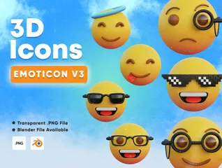 Emoticon V3 3D Emoji Pack