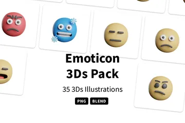 Emoticono Paquete de Icon 3D