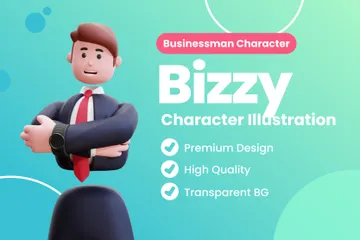 Homem de negocios Pacote de Illustration 3D