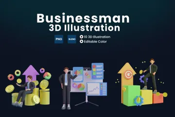 Empresario Paquete de Illustration 3D