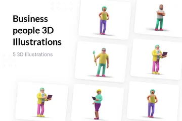 Pessoas de negócio Pacote de Illustration 3D