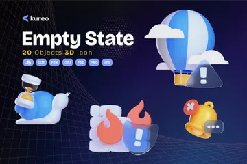 Empty State 3D Icon Pack