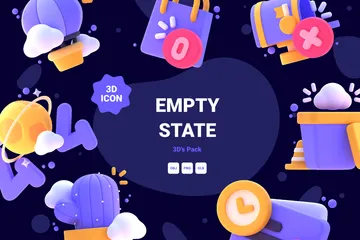 Empty State 3D Icon Pack