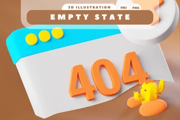 Empty State 3D Icon Pack