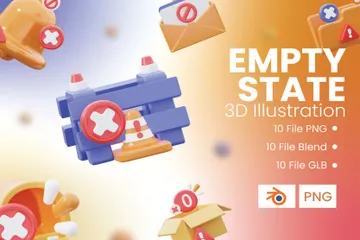 Empty State 3D Icon Pack