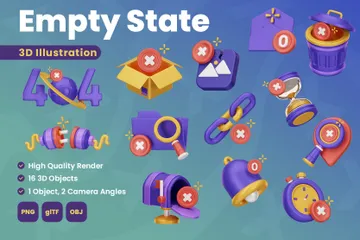 Empty State 3D Icon Pack