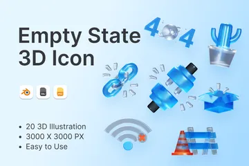 빈 상태 3D Icon 팩