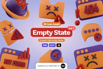 Empty State Vol.2 3D Icon Pack