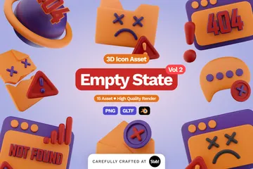 Empty State Vol.2 3D Icon Pack