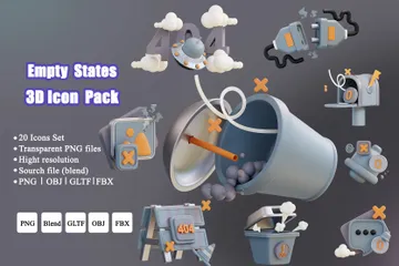Empty States 3D Icon Pack