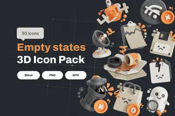 Empty States 3D Icon Pack