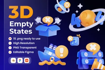 Empty States 3D Icon Pack