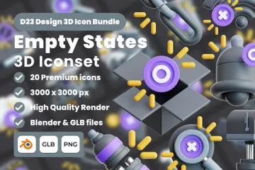 Empty States 3D Icon Pack