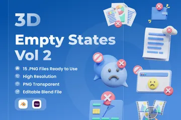 Empty States Vol 2 3D Icon Pack