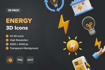 Energia Pacote de Icon 3D