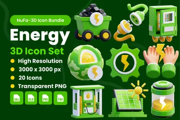 Energia Pacote de Icon 3D