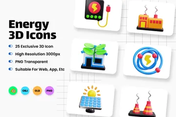 Energie 3D Icon Pack