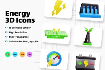 Energie 3D Icon Pack