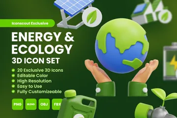 Énergie & Ecologie Pack 3D Icon