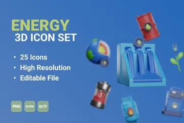 에너지 3D Icon 팩