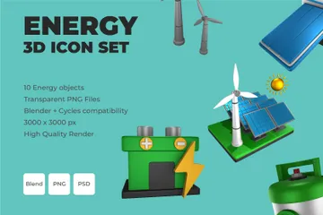 Energy 3D Icon Pack