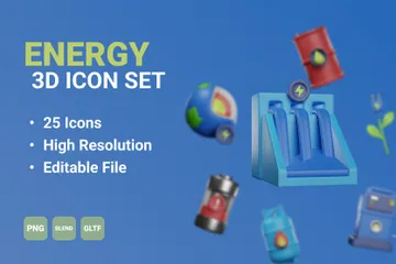 Energy 3D Icon Pack