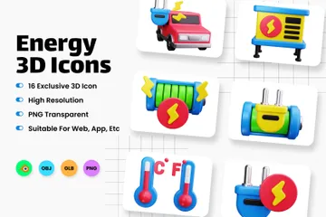 Energy 3D Icon Pack