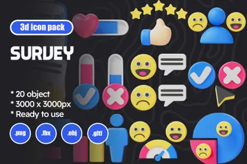 Enquête Pack 3D Icon