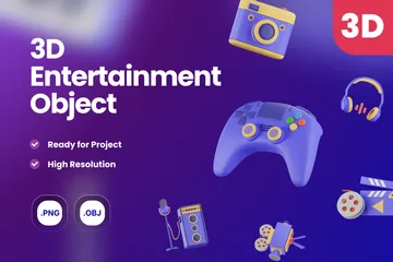 Entertainment 3D Icon Pack
